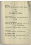 Moe Howard's 21pp. Script Dated October 1951 for The Three Stooges Film ''Corny Casanovas'', Working Title ''One Won'' -- With Annotations in Moe's Hand -- Very Good Condition